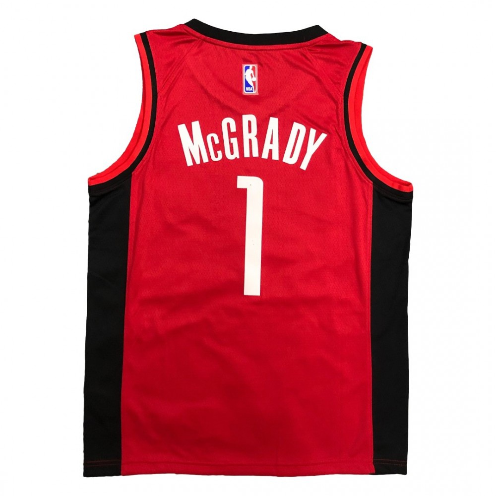 Men's Houston Rockets Tracy McGrady #1 Red Swingman Jersey - Icon Edition-Pro Kit Vault | Brand New 26/27 Sports Jerseys